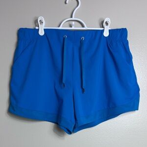 Women’s L Blue Athletic Drawstring Shorts